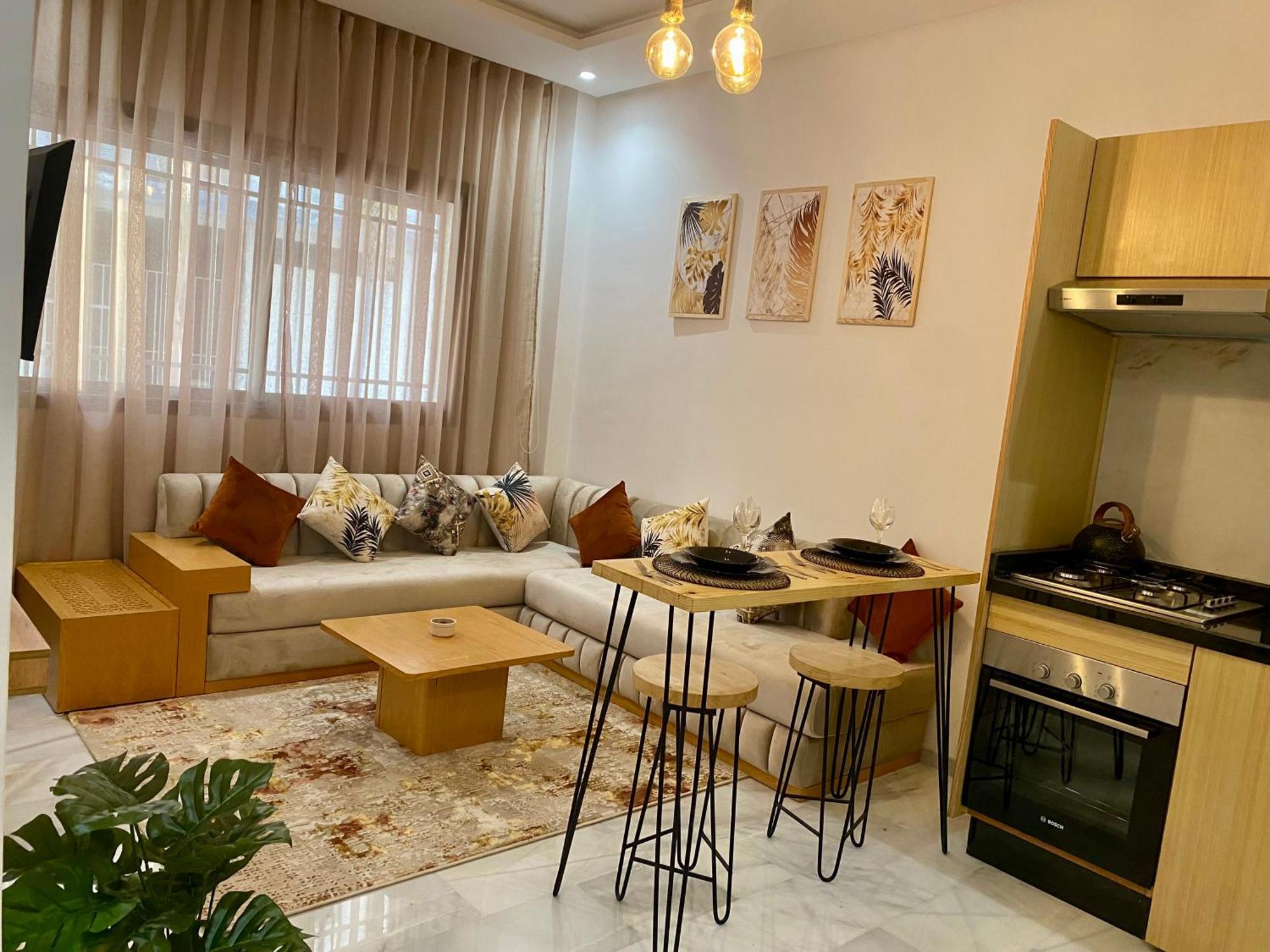 Elegance En 40 Metres Nouaceur Apartment Luaran gambar
