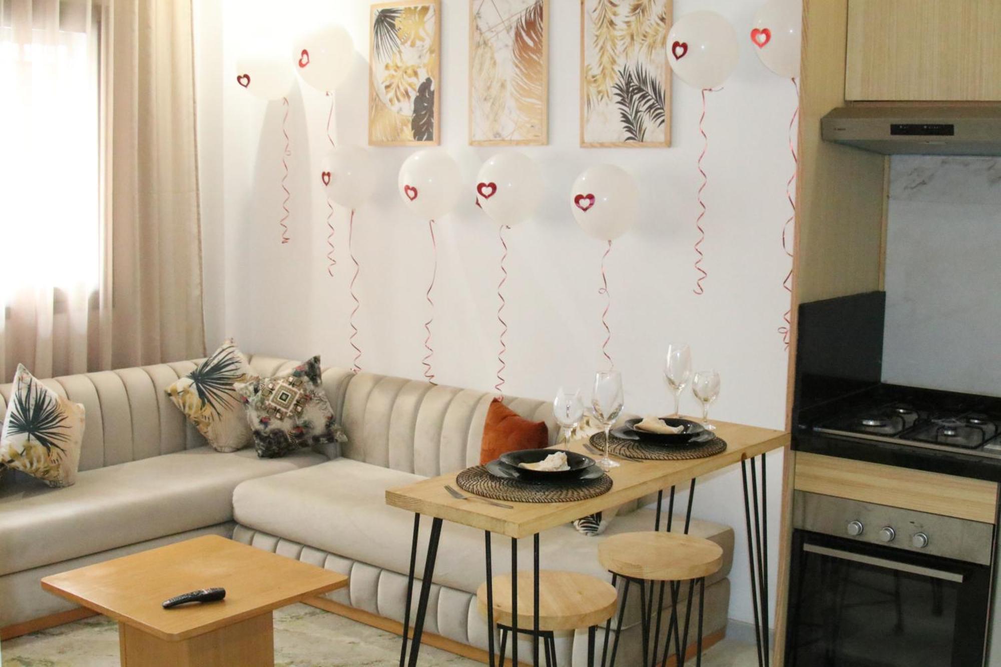 Elegance En 40 Metres Nouaceur Apartment Luaran gambar